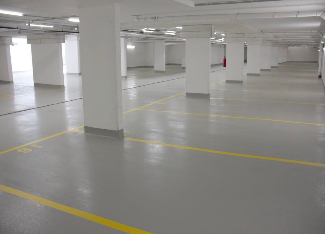 Tiefgarage mit Epoxidbeschichtung